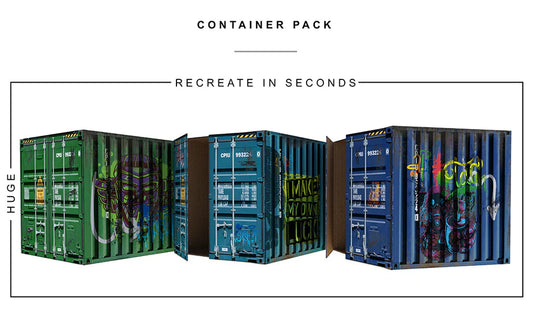 Extreme-Sets Container Pack Pop-up Diorama 1:12 (6-7 inch scale action figures) Playset LAST ONE!