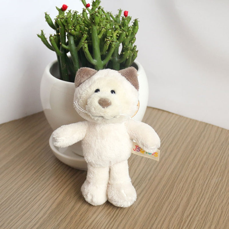 Cute Cartoon Animal Plush Keychain 15Cm Turtle Elephant Tiger Lion Hippo Raccoon Bulldog Bulldog Cat Penguin Monkey Plush Toy
