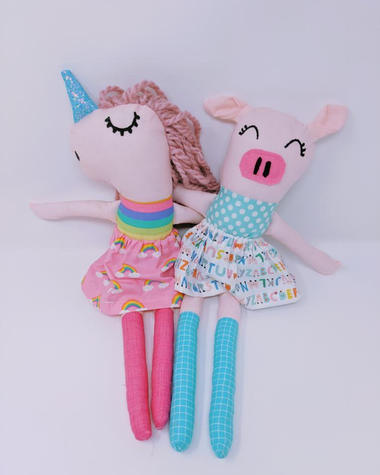 Pops of Whimsy Doll - Unicorn