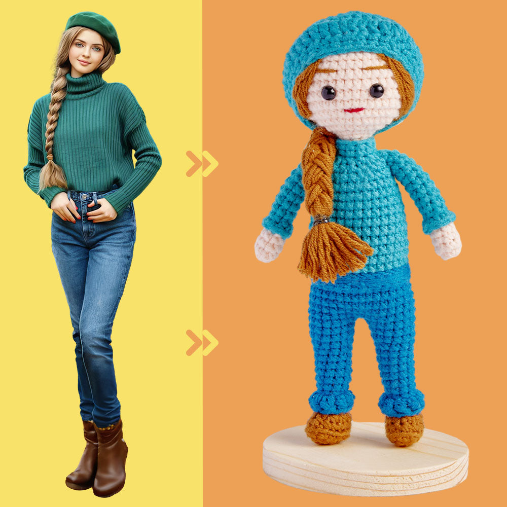 Custom Face Crochet Doll test
