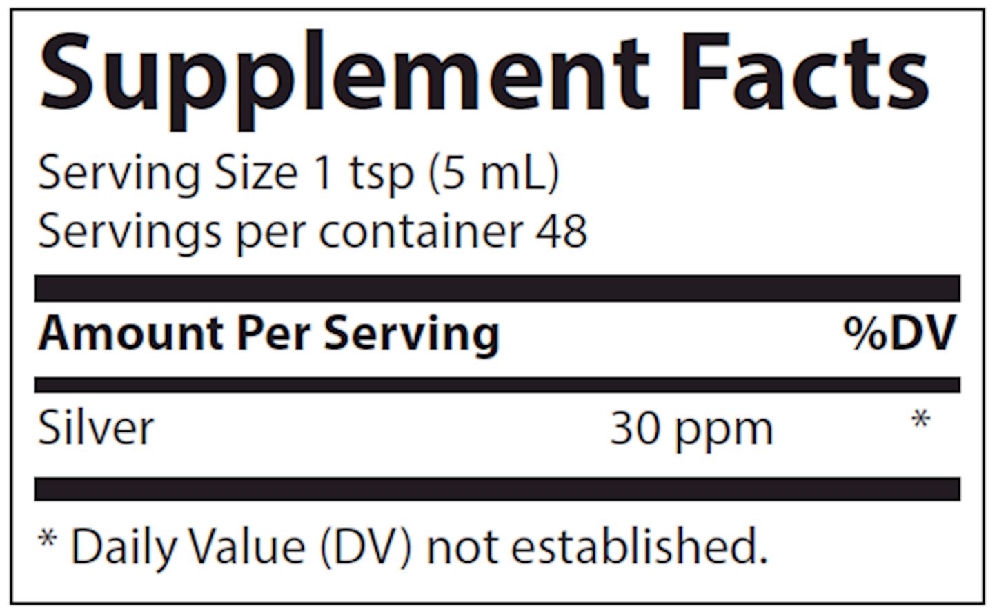 Trace Minerals Research Colloidal Silver 30 PPM