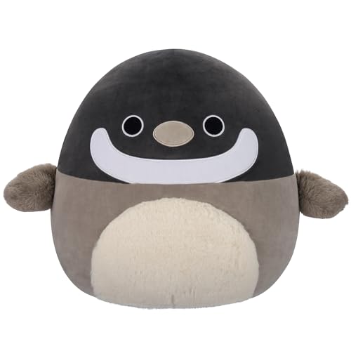 New Squishmallows Original 16-Inch Gertrude Grey and Black Canada Goose
