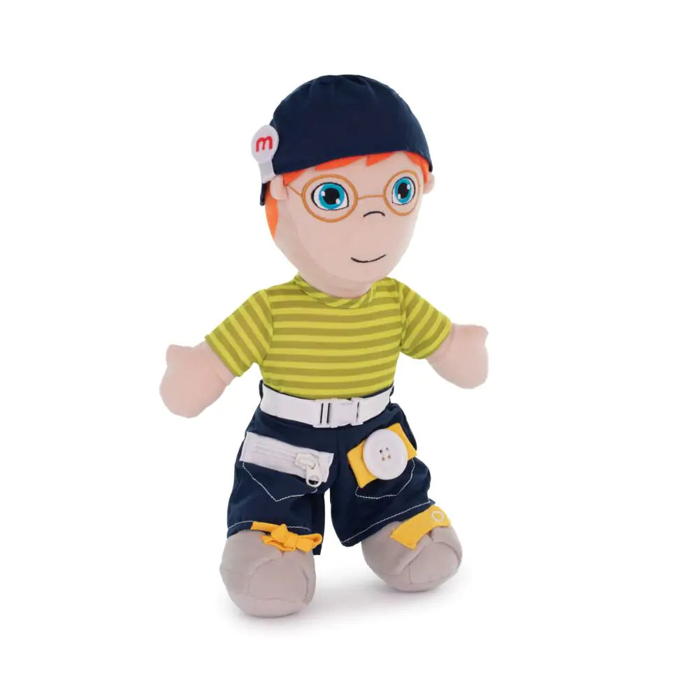 Miniland Diversity Fastening Doll | Caucasian Boy