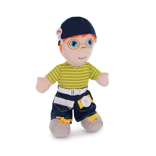 Miniland Diversity Fastening Doll | Caucasian Boy