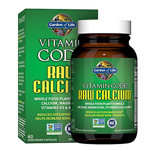 Garden of Life Raw Calcium Supplement for Women and Men 60 Capsules