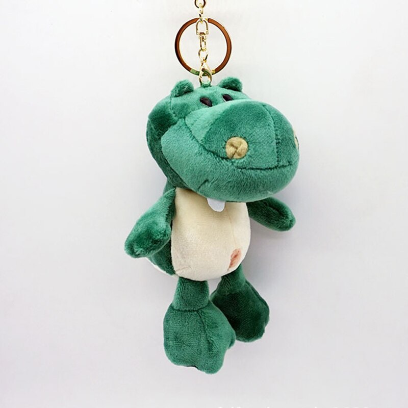 Cute Cartoon Animal Plush Toy Keychain Backpack Bag Keychain Bear Elephant Raccoon Monkey Shark Dinosaur Lion Omelette Cute