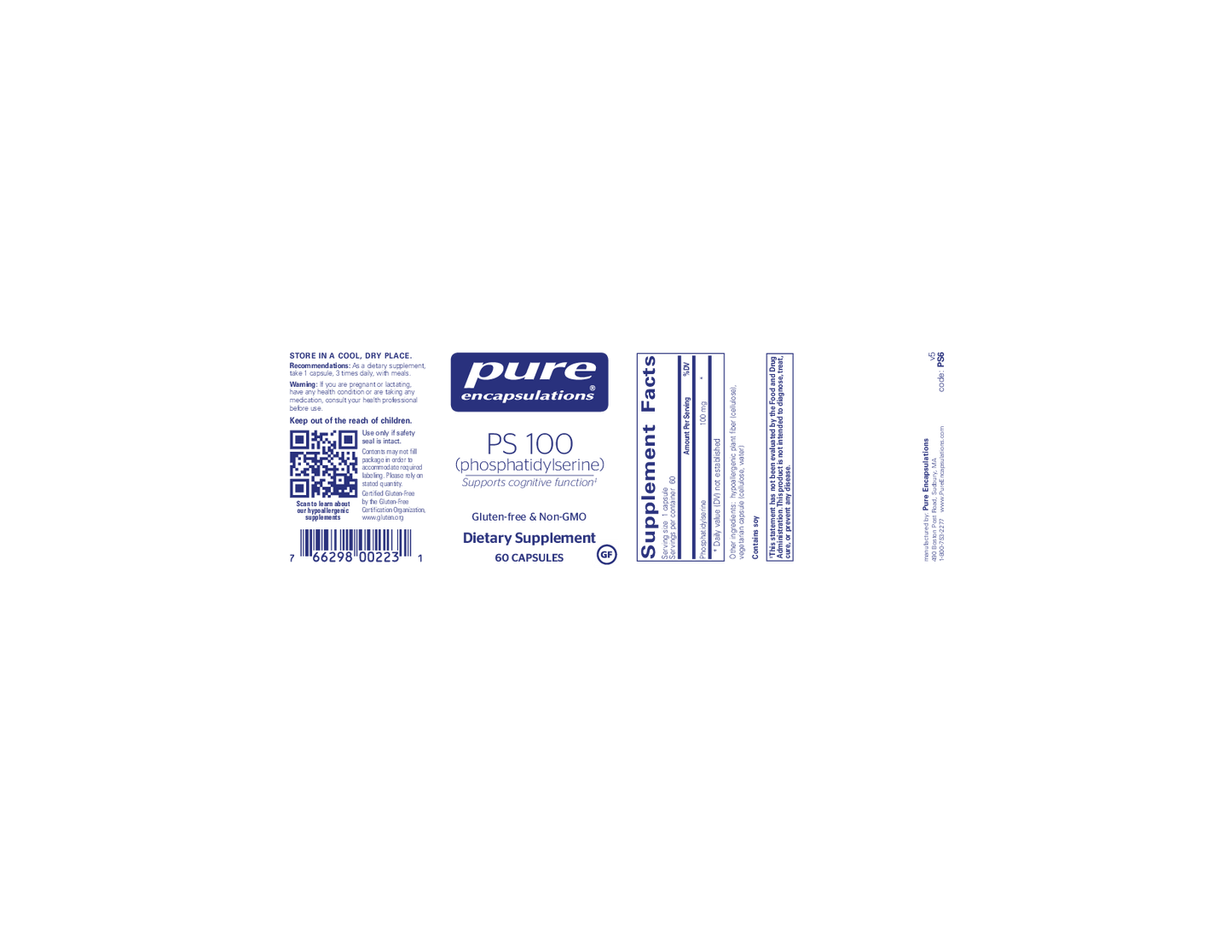 Pure Encapsulations PS 100  100 mg