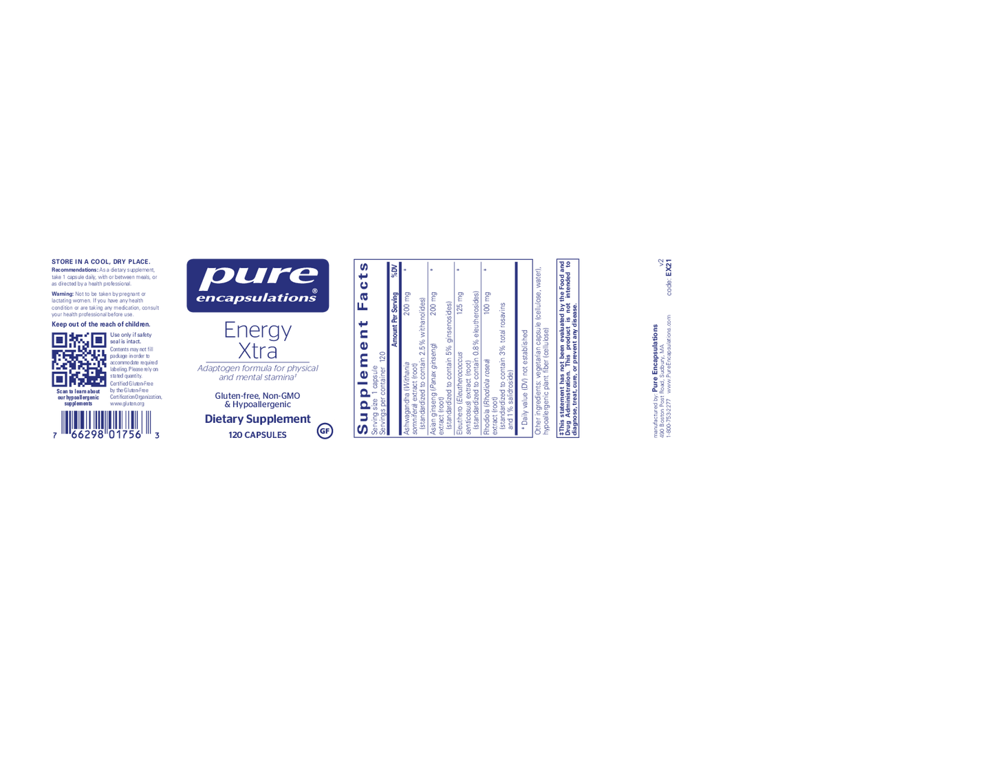 Pure Encapsulations Energy Xtra