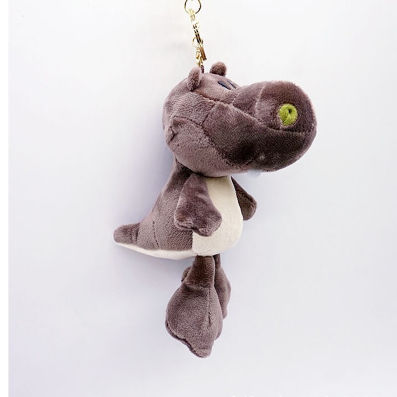 Cute Cartoon Animal Plush Toy Keychain Backpack Bag Keychain Bear Elephant Raccoon Monkey Shark Dinosaur Lion Omelette Cute