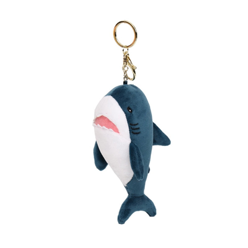 Cute Cartoon Animal Plush Toy Keychain Backpack Bag Keychain Bear Elephant Raccoon Monkey Shark Dinosaur Lion Omelette Cute