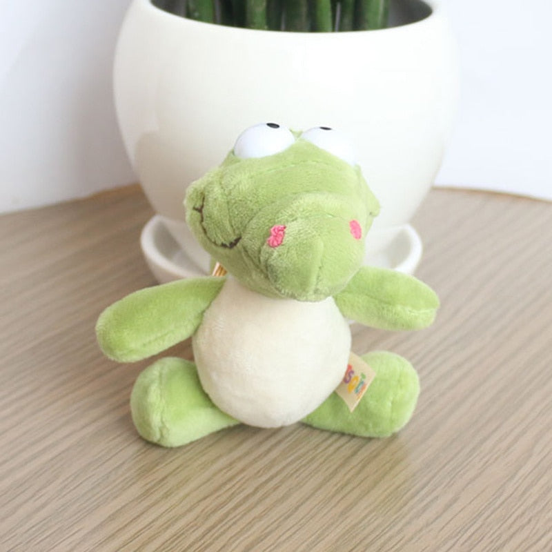 Cute Cartoon Animal Plush Keychain 15Cm Turtle Elephant Tiger Lion Hippo Raccoon Bulldog Bulldog Cat Penguin Monkey Plush Toy