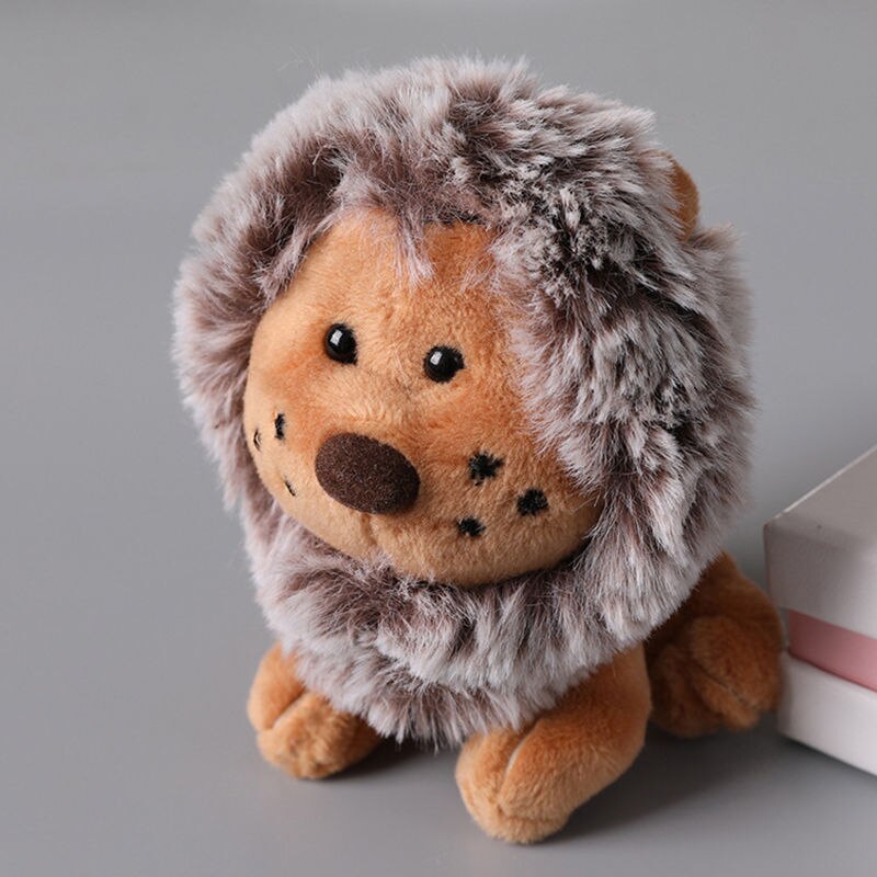 Cute Cartoon Animal Plush Toy Keychain Backpack Bag Keychain Bear Elephant Raccoon Monkey Shark Dinosaur Lion Omelette Cute