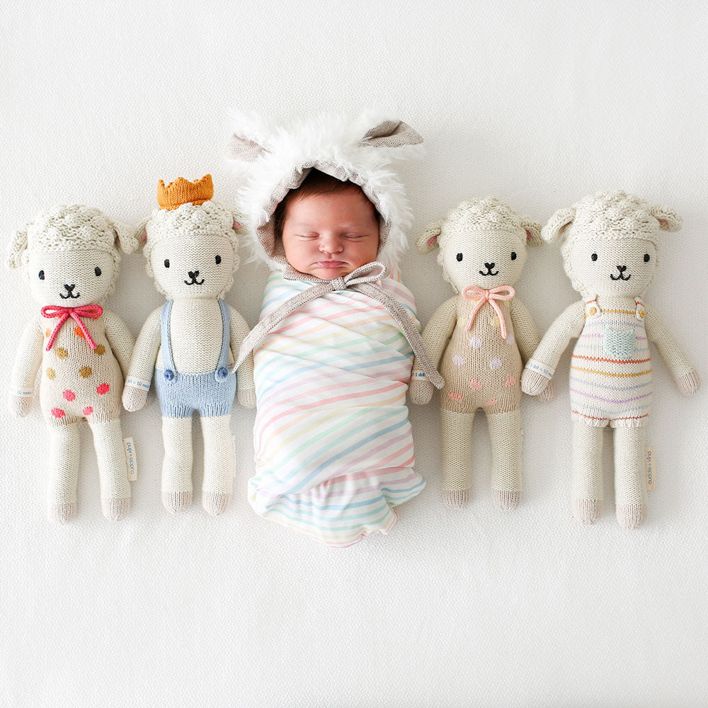 LUCY THE LAMB BY CUDDLE AND KIND - PASTEL