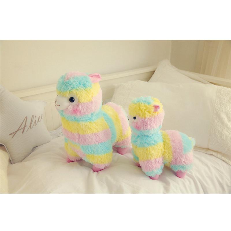 Llama Plush Toy Rainbow Alpaca Soft Cuddly Cotton Animal Christmas Gift