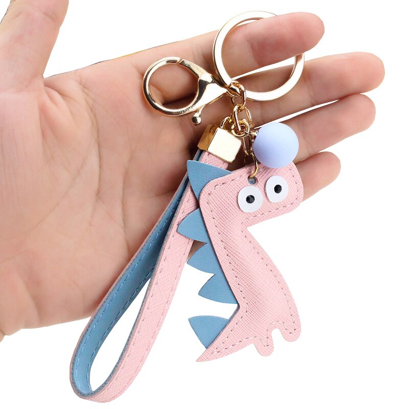 Cute Cartoon Animal Plush Toy Keychain Backpack Bag Keychain Bear Elephant Raccoon Monkey Shark Dinosaur Lion Omelette Cute
