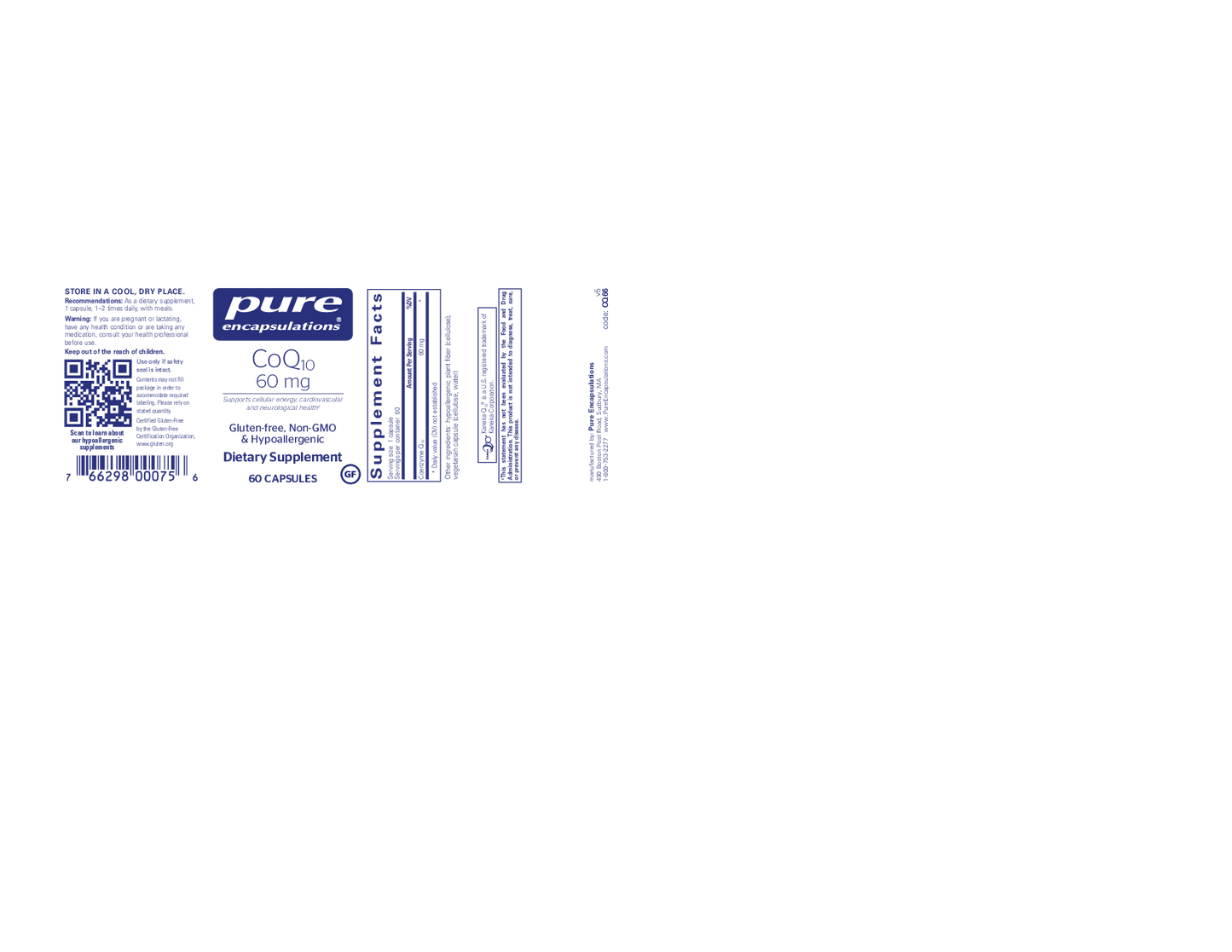 Pure Encapsulations CoQ10 60 mg