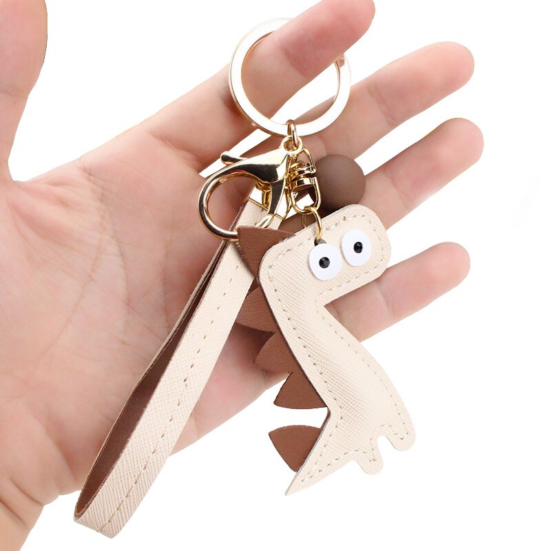 Cute Cartoon Animal Plush Toy Keychain Backpack Bag Keychain Bear Elephant Raccoon Monkey Shark Dinosaur Lion Omelette Cute