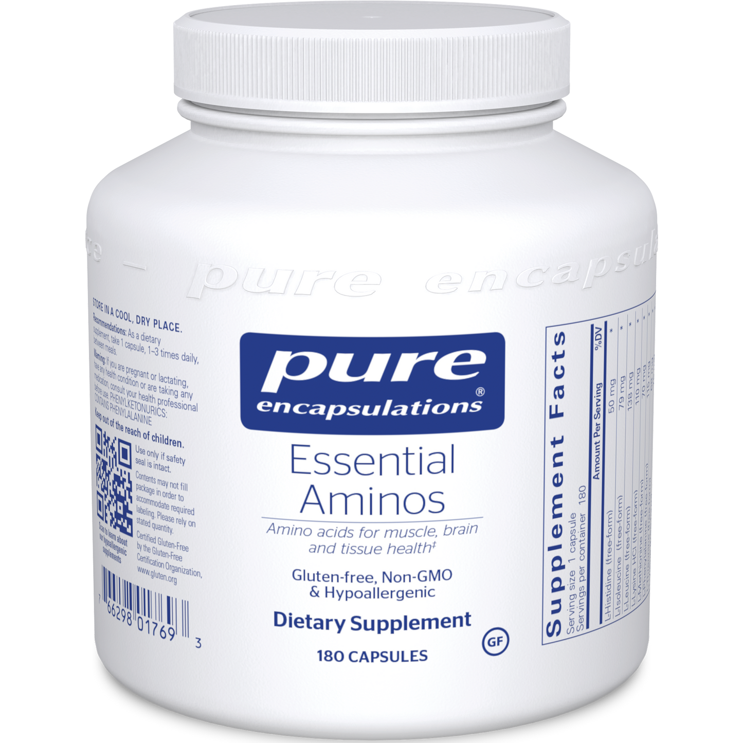 Pure Encapsulations Essential Aminos 180 vegcaps